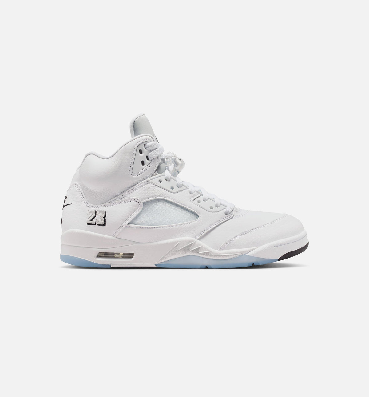 Air Jordan 5 Retro OG 'White Metallic' - Men's Lifestyle Sneaker (White/Metallic Silver/Black)