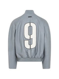Fear Of God leather 9 raglan bomber jacket