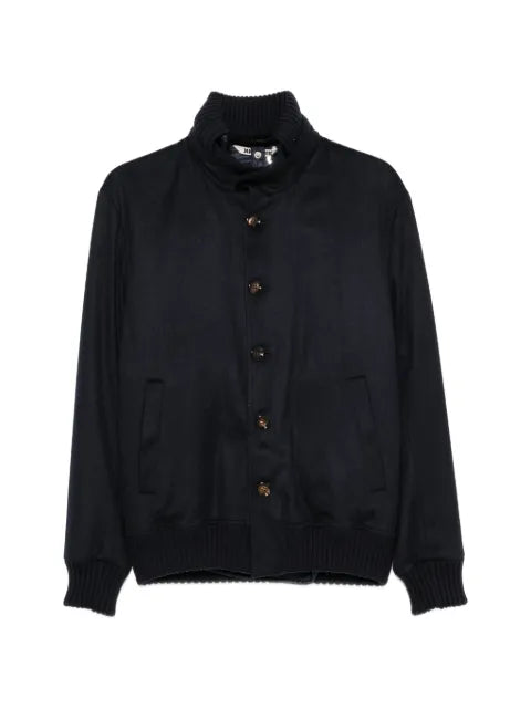 Kired button-up cashmere jacket